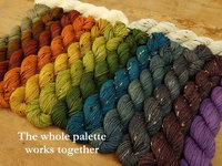 Mini Skein Kit for The Gnorri Knitalong - Hand Dyed Yarn, Fingering Sock Weight Yarn Set, Superwash Merino Wool, Gnome Knitting
