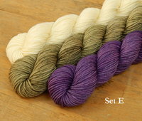 Mini Skein Kit for The Gnorri Knitalong - Hand Dyed Yarn, Fingering Sock Weight Yarn Set, Superwash Merino Wool, Gnome Knitting