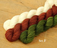 Mini Skein Kit for The Gnorri Knitalong - Hand Dyed Yarn, Fingering Sock Weight Yarn Set, Superwash Merino Wool, Gnome Knitting