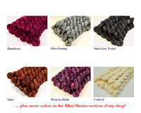 Create Your Own Mini Skein Set - Hand Dyed Sock Yarn, Fingering Weight 4 Ply Superwash Merino Wool, Hand Dyed Yarn, Choose From Over 35 Colors