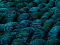 Hand Dyed Yarn, Fingering Weight Mini Skeins, 4 Ply Superwash 100% Merino Wool - Deep Sea Tonal - Blue Green Teal Indie Dyed Sock Yarn