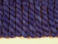 Mini Skein Hand Dyed Yarn, Sock Weight 4 Ply Superwash Merino Wool - Cobalt - Semi Solid Blue Knitting Sock Yarn, Indie Dyer Fingering Yarn