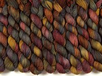 Sock Yarn Mini Skein, Hand Dyed Yarn, Fingering Weight 4 Ply Superwash Merino Wool - Agate - Gray Grey Brown Knitting Skeins, Weaving Yarn