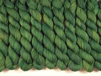 Sock Yarn Mini Skeins, Hand Dyed Yarn, Fingering Weight 4 Ply Superwash Merino Wool Yarn - Laurel - Indie Dyer Green Tonal Knitting Yarns