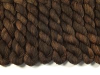 Mini Skeins Hand Dyed Yarn, Sock Fingering Weight 4 Ply Superwash Merino Wool - Bark Tonal - Indie Dyed Brown Knitting Yarn 20g Mini Skein