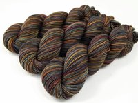 Hand Dyed Yarn, Fingering Weight Superwash 100% Merino Wool - Agate - Indie Dyer Knitting Yarn, Handdyed Sock Yarn Grey Gray Brown Gold