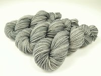 Hand Dyed Yarn, Bulky Weight Superwash Merino Wool - Silver Lining - Indie Dyer Thick Light Grey Knitting Yarn, Tonal Gray Chunky Yarn