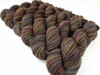 Hand Dyed Yarn, Fingering Weight Superwash 100% Merino Wool - Agate - Indie Dyer Knitting Yarn, Handdyed Sock Yarn Grey Gray Brown Gold