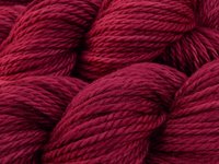 Hand Dyed Yarn, Bulky Weight 100% Superwash Merino Wool - Plumberry - Indie Dyer Berry Red Thick Chunky Knitting Yarn