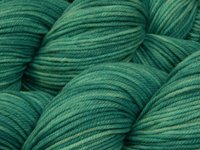 Hand Dyed Yarn, DK Weight Superwash Merino Wool - Pool - Aqua Blue Green Tonal Indie Dyer Yarn, Soft Turquoise Knitting Crochet Yarn