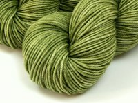 Hand Dyed DK Weight Yarn, 100% Superwash Merino Wool - Green Tea - Indie Dyer Light Olive Yarn, Tonal Sage Green Knitting Yarn