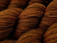 Hand Dyed Yarn, Sock Weight Superwash 100% Merino Wool - Hazelnut - Indie Dyer Knitting Yarn, Warm Brown Tonal Handdyed Fingering Yarn