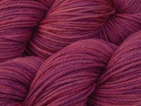 Hand Dyed Yarn, Worsted Weight Superwash Merino Wool - Orchid - Tonal Purplish Magenta Indie Dyer Yarn, Fuchsia Semi Solid Knitting Yarn