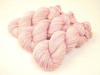 Hand Dyed Yarn, DK Weight Superwash Merino Wool - Petal - Indie Dyed Yarn, Tonal Pale Pink Crochet Yarn, Knitting Supply, Ready to Ship