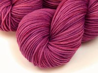 Hand Dyed Yarn, DK Weight Superwash Merino Wool - Orchid - Indie Dyer Yarn, Vibrant Tonal Magenta Purple, Crochet Knitting Supply