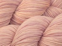 Hand Dyed Yarn, DK Weight Superwash Merino Wool - Petal - Indie Dyed Yarn, Tonal Pale Pink Crochet Yarn, Knitting Supply, Ready to Ship