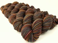 Hand Dyed Worsted Weight Yarn, Superwash Merino Wool - Agate - Earthtones Hand Dyed Yarn, Indie Dyer Knitting Yarn Skein, Grey Brown Gold