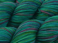 Hand Dyed Sport Weight Yarn, 100% Superwash Merino Wool - Aegean Multi - Blue Green Turquoise Indie Dyer Knitting Yarn, Hand Dyed Yarn