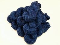 Bulky Hand Dyed Yarn, 100% Superwash Merino Wool - Ink Tonal - Soft Indie Dyer Thick Dark Blue Yarn, Navy Chunky Knitting Yarn