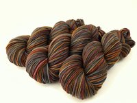 Hand Dyed Worsted Weight Yarn, Superwash Merino Wool - Agate - Earthtones Hand Dyed Yarn, Indie Dyer Knitting Yarn Skein, Grey Brown Gold