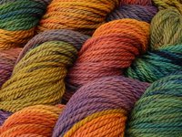 Hand Dyed Yarn, Bulky Weight Superwash Merino Wool - Potluck Rainbow - Indie Dyer Bright Colorful Thick Chunky Knitting Yarn, Ready to Ship
