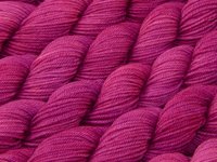 Sock Yarn Mini Skeins, Hand Dyed Yarn, Fingering Weight 4 Ply Superwash Merino Wool - Orchid - Tonal Magenta Purple