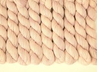 Mini Skeins Sock Yarn, Hand Dyed Yarn, Sock Weight 4 Ply Superwash 100% Merino Wool - Petal - Fingering Knitting Yarn, Pale Pink Tonal