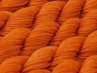 Hand Dyed Sock Yarn Mini Skeins, Sock Fingering Weight 4 Ply Superwash Merino Wool - Tigerlily - Indie Knitting Skein, Orange Fall Autumn Yarn