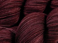 Hand Dyed Yarn, Semi Solid Sock Yarn, 4 Ply Superwash Merino Wool - Damson Plum - Indie Dyed Knitting Yarn, Tonal Fingering Weight Yarn