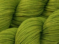 Hand Dyed Yarn, Sock Fingering Weight 4 Ply Superwash Merino Wool Yarn - Lettuce Tonal - Indie Dyer Knitting Yarn, Yellow Green Lime