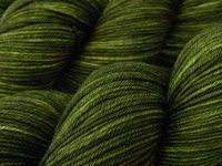 Hand Dyed Sock Yarn, Fingering Weight 4 Ply 100% Superwash Merino Wool - Moss Tonal - Indie Dyer Olive Green Knitting Yarn, Hand Dyed Yarn