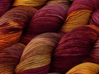Hand Dyed Yarn, Fingering Sock Weight 4 Ply Superwash Merino Wool - Potluck Autumn Shades - Indie Dyer Fall Colors Knitting Yarn 