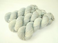 Hand Dyed Sock Yarn, Fingering Weight 4 Ply Superwash Merino Wool - Potluck Ice Blue - Pale Blue Tonal Knitting Yarn, Indie Dyer Hand Dyed Yarn