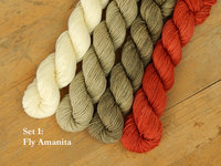 Professor Fungi Mini Skein Kit - Spring 2025 Gnome MKAL - Hand Dyed Yarn, Fingering Sock Weight 4 Ply Superwash Merino Wool, Sock Yarn Set