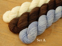 Mini Skein Kit for Gneddy, the Beary Cozy Gnome - Spring 2026 Gnome MKAL - Hand Dyed Yarn, Fingering Sock Weight 4 Ply Superwash Merino Wool, Sock Yarn Set