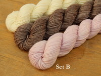 Mini Skein Kit for Gneddy, the Beary Cozy Gnome - Spring 2026 Gnome MKAL - Hand Dyed Yarn, Fingering Sock Weight 4 Ply Superwash Merino Wool, Sock Yarn Set