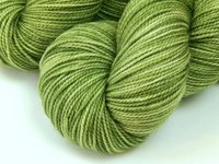 Hand Dyed Yarn, Sock Fingering Weight Superwash 100% Merino Wool - Green Tea - Indie Dyed Yarn, Light Olive Sage Celery Hand Dyed Sock Yarn