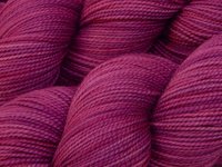 Hand Dyed Yarn, Fingering Sock Weight Superwash Merino Wool , Orchid , Indie Knitting Yarn, Magenta Fuchsia Purple Sock Yarn, Weaving Supply 