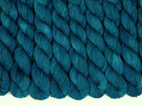 Limited Edition! Sock Yarn Mini Skeins, Fingering Weight Superwash Merino Wool & Nylon - AEGEAN SPARKLE - Blue Green Turquoise Knitting Yarn with Silver Sparkles