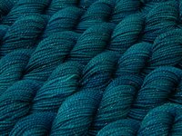 Limited Edition! Sock Yarn Mini Skeins, Fingering Weight Superwash Merino Wool & Nylon - AEGEAN SPARKLE - Blue Green Turquoise Knitting Yarn with Silver Sparkles