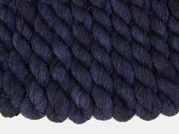 Limited Edition! Sock Yarn Mini Skeins, Fingering Weight Superwash Merino Wool & Nylon - STRATOS SPARKLE - Dark Navy Blue Knitting Yarn with Silver Sparkles