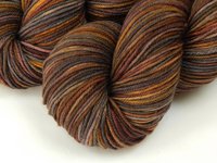 Hand Dyed Yarn, DK Weight Superwash Merino Wool - Agate - Indie Dyer Yarn, Grey Brown Gold Knitting Yarn, Earthy Multicolor Yarn