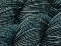 Hand Dyed Yarn, DK Weight Superwash Merino Wool - Denim - Indie Dyer Slate Blue Knitting Yarn, Tonal Handdyed DK Yarn
