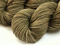 Hand Dyed Yarn, DK Weight Superwash Merino Wool - Driftwood - Indie Dyed Yarn, Tonal Khaki Tan Crochet Yarn, Knitting Supply, Ready to Ship