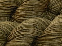 Hand Dyed Yarn, DK Weight Superwash Merino Wool - Driftwood - Indie Dyed Yarn, Tonal Khaki Tan Crochet Yarn, Knitting Supply, Ready to Ship