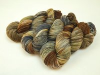 Hand Dyed Yarn, DK Weight Superwash Merino Wool - Potluck Greys & Browns - Soft Washable Indie Dyer Yarn, Earthy Colors Wool Yarn for Knitting Crochet