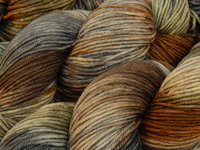 Hand Dyed Yarn, DK Weight Superwash Merino Wool - Potluck Greys & Browns - Soft Washable Indie Dyer Yarn, Earthy Colors Wool Yarn for Knitting Crochet
