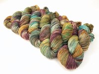 Hand Dyed Yarn, DK Weight Superwash Merino Wool - Potluck Rustic Shades - Soft Washable Earthy Colors, Wool Yarn for Knitting Crochet