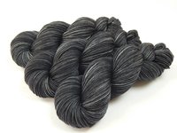 Hand Dyed Yarn, DK Weight Superwash Merino Wool - Slate Grey Tonal - Charcoal Gray Indie Dyer Yarn, Dark Grey Variegated Knitting Yarn, Ready to Ship