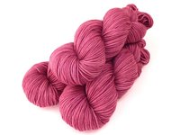Hand Dyed Yarn, DK Weight Superwash Merino Wool - Sorbet - Indie Dyed Yarn, Tonal Mauve Pink, Crochet Knitting Supply